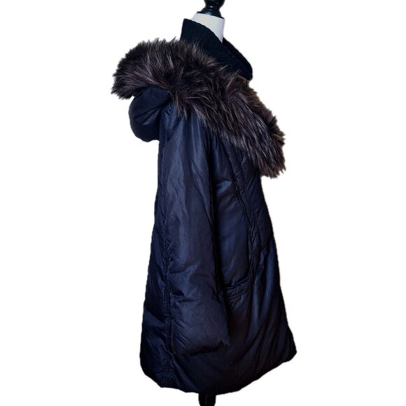 GUESS BY MARCIANO JAYDE Down Puffer Coat Jet Black SIZE LARGE - Picture 6 of 14